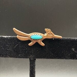 Copper Roadrunner Brooch